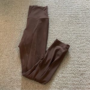 Brown lululemon aligns size 6